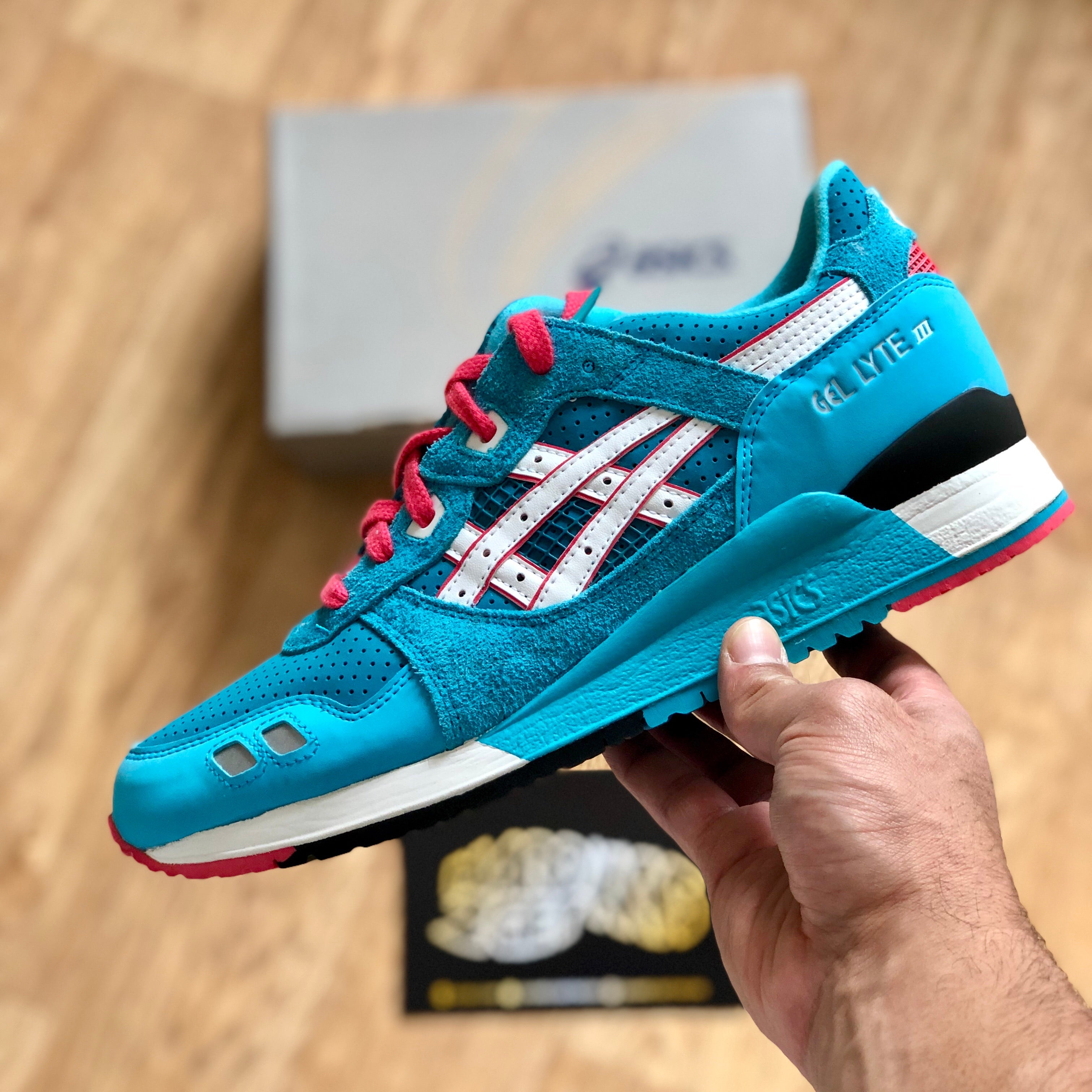 Asics gel lyte on sale iii teal dragon